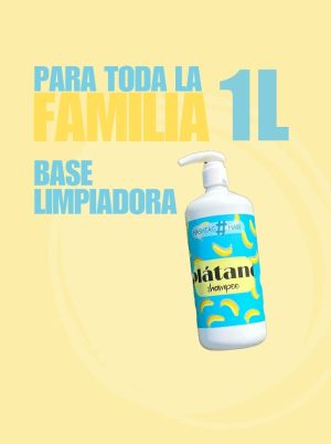 Champú Base Limpiadora de Plátano 1L - Tamaño Familiar - Imagen 5