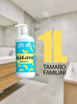 Champú Base Limpiadora de Plátano 1L - Tamaño Familiar - Imagen 3