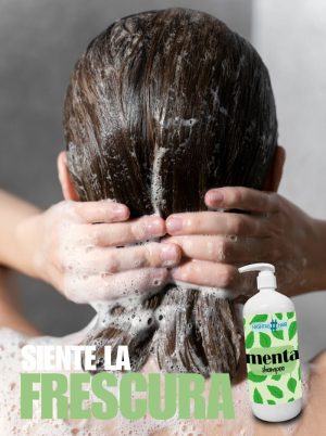 Champú Base Limpiadora de Menta 1L - Tamaño Familiar - Imagen 5