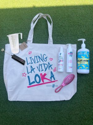 Pack Verano ¡La más Loka!: Champú Plátano, Living, Potion Plus + Regalo Bolsa playa + peine + Jarrita batidor